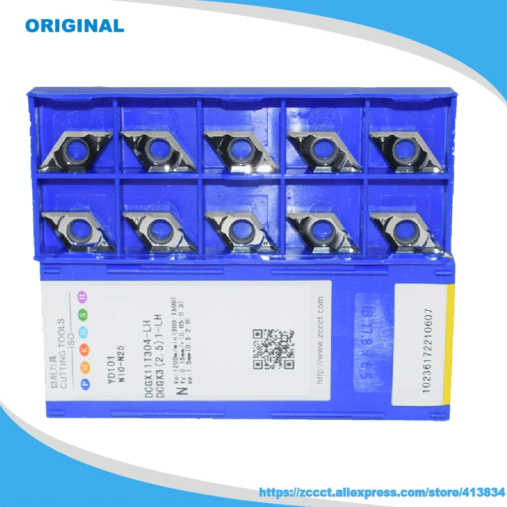 DCGX11T304‑LH DCGX11T308‑LH YD101 Hartmetall-Drehmeißel LH Spanbrecher CNC-Drehmaschinen-Werkzeugeinsatz für die Bearbeitung von Aluminiumlegierungen – Detail 3
