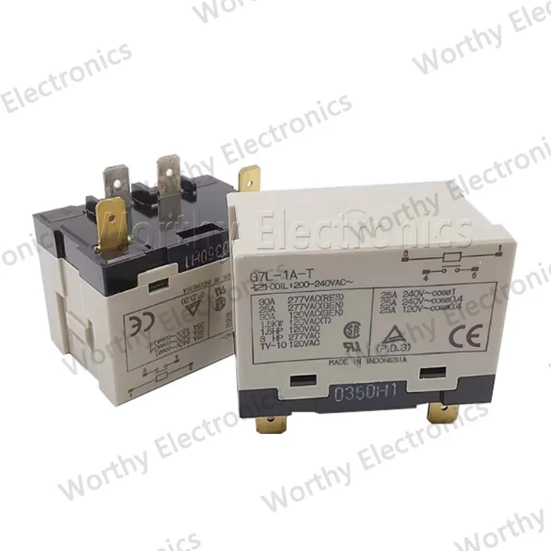 Free shipping  10pcs/lot   220V   6PIN   G7L-1A-T 220V 30A Relay