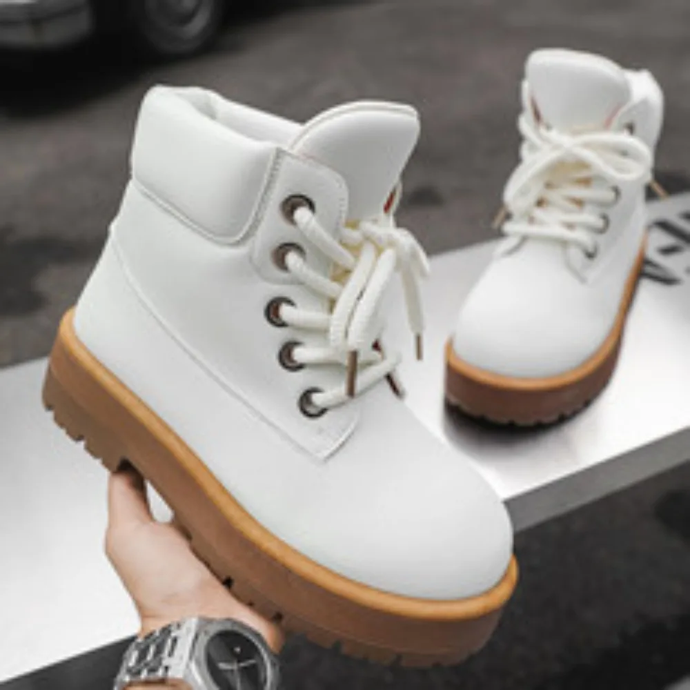 

Fujin High Quality Women Ankle Boots Motorcycle Women Fashion Boots Platform Booties Shoes