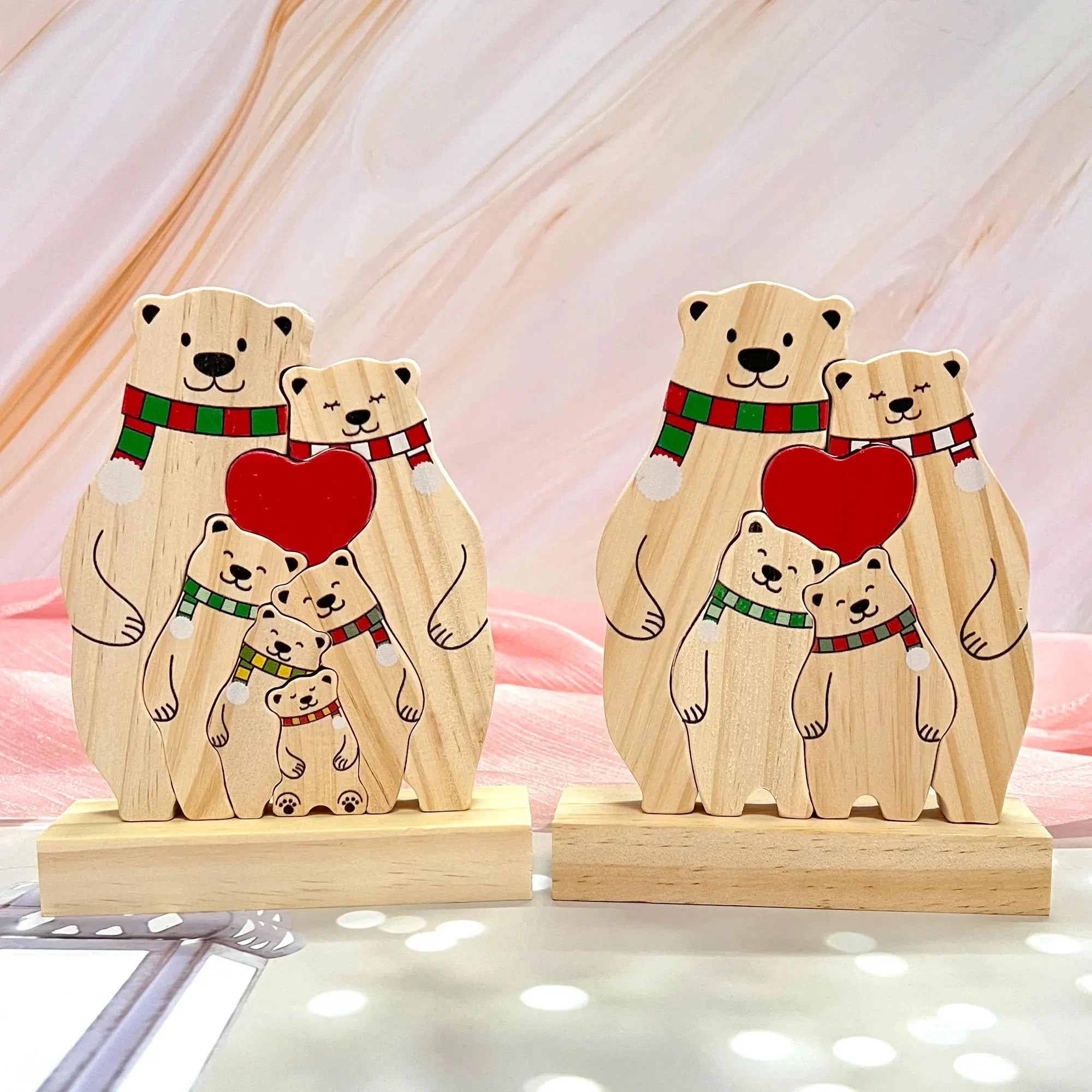 

Personalized Wooden Puzzle Multi Gen Name Engraving Worthy Gift for Family Reunions Wood Keepsake to Honor Timeless Family Love