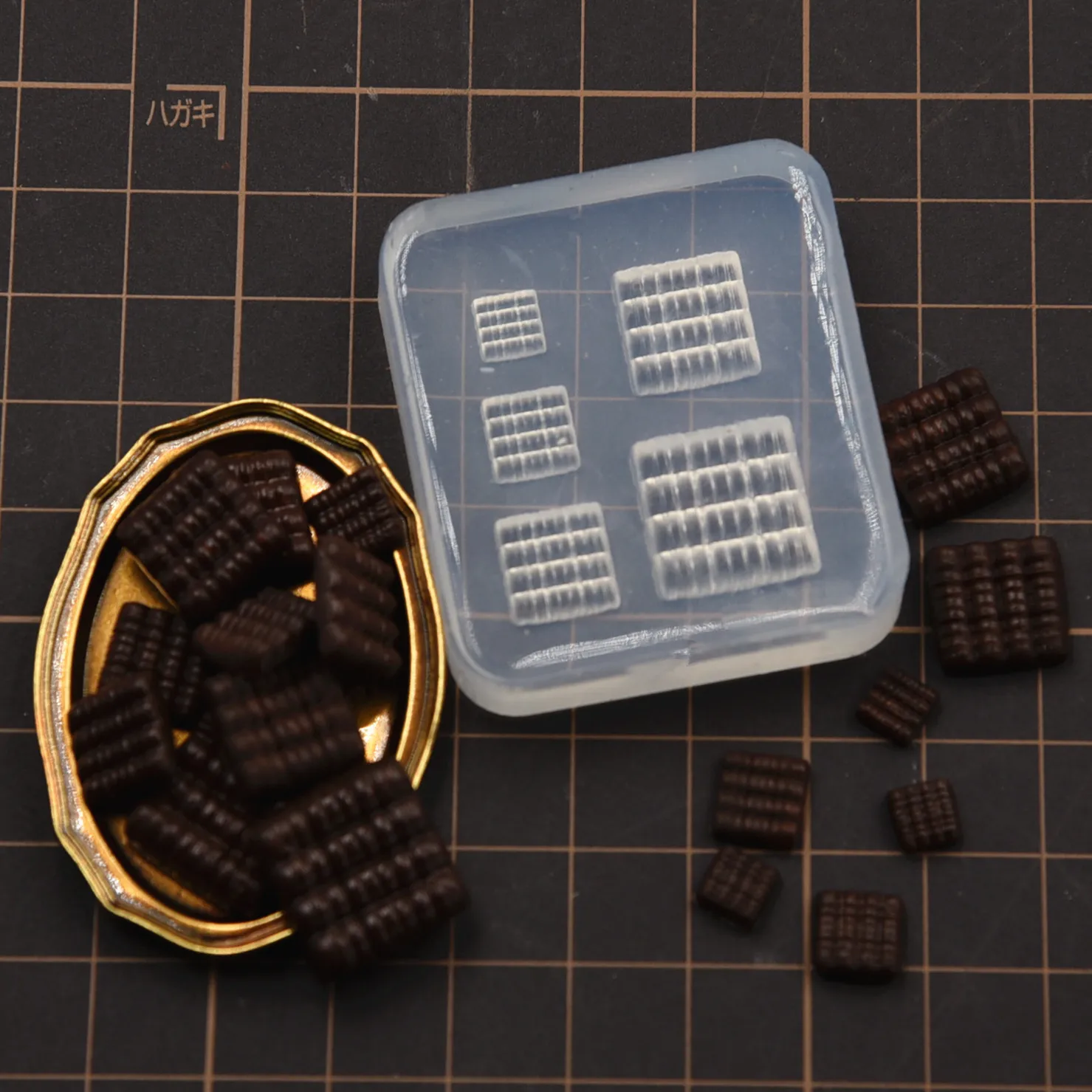 

Mini Black Chocolate Silicone Mold Resin Clay Mini Handcraft DIY Molds Tools