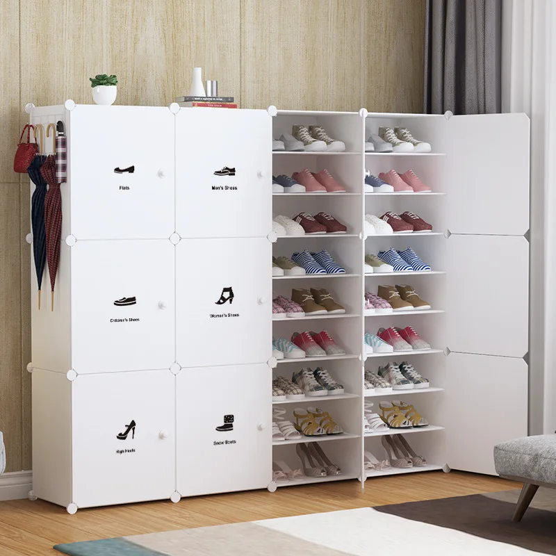 

Shoe cabinet home entrance entrance balcony storage cabinet plastic assembly economical large capacity simple modern shoe rack