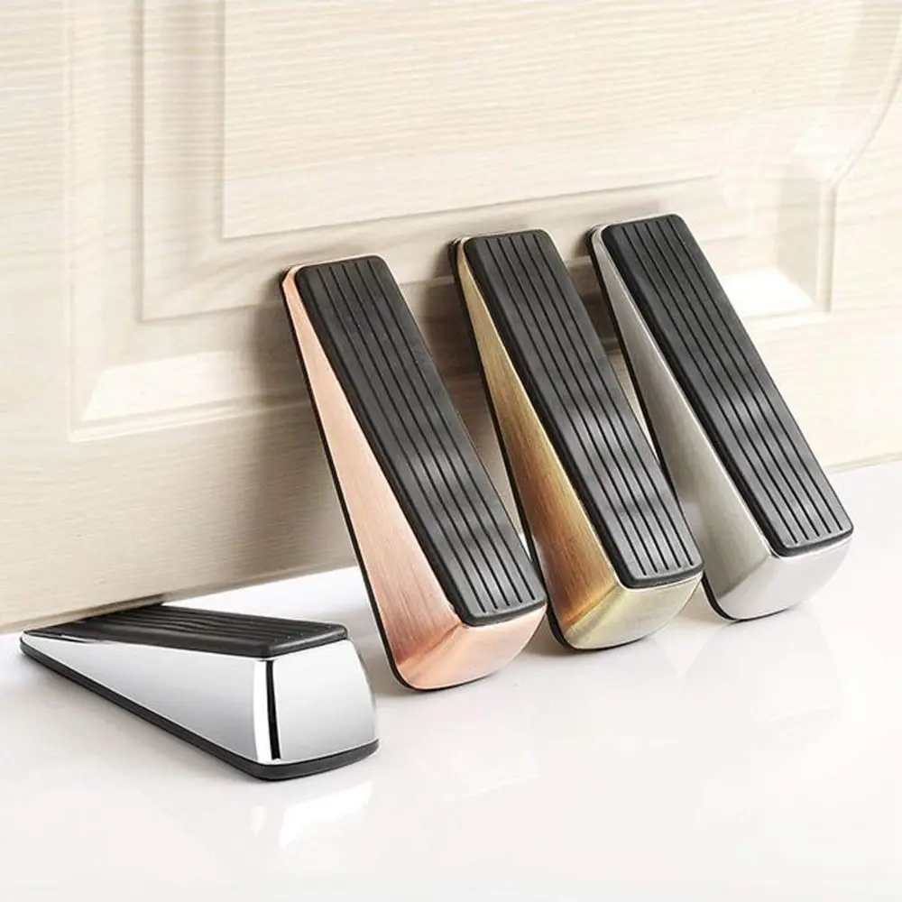 

Anti-collision Mobile Door Stopper Zinc Alloy Safety Protector Door Stop Mute Rubber Door Rear Retainer Home Furniture