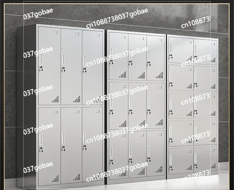 Stainless Steel Lockers Employee Locker Dormitory Household Bedroom Change Wardrobe Food Factory Stainless Steel Multi-Door