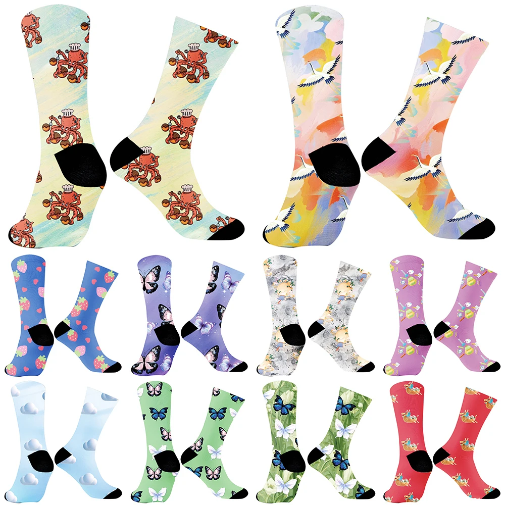 2024 New Spring/Summer Personalized Socks Creative Couple Cotton Socks Christmas sports and leisure Socks