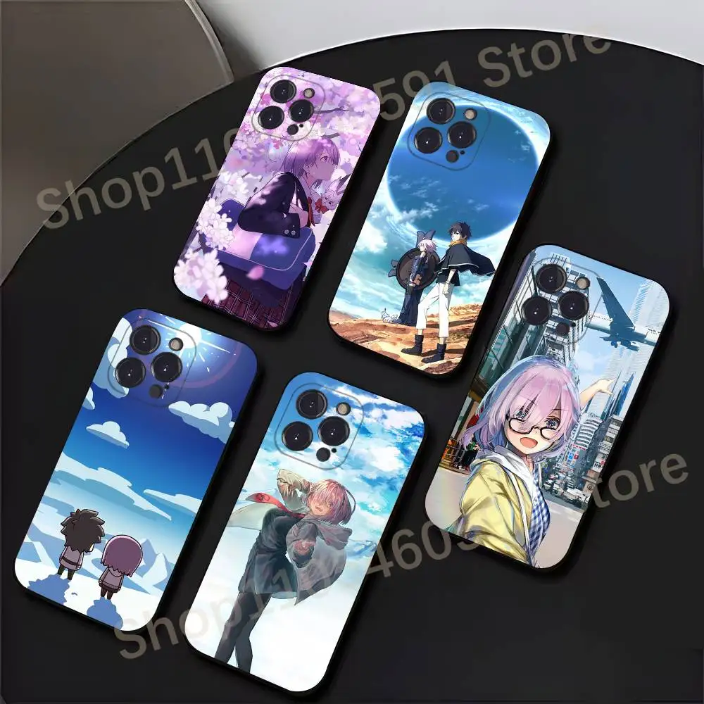 

F-FGO Mash Kyrielight Phone Case For iPhone 17,16,15,14,13,12,11,Plus,Pro Max,Mini,Soft Silicone Black Cover
