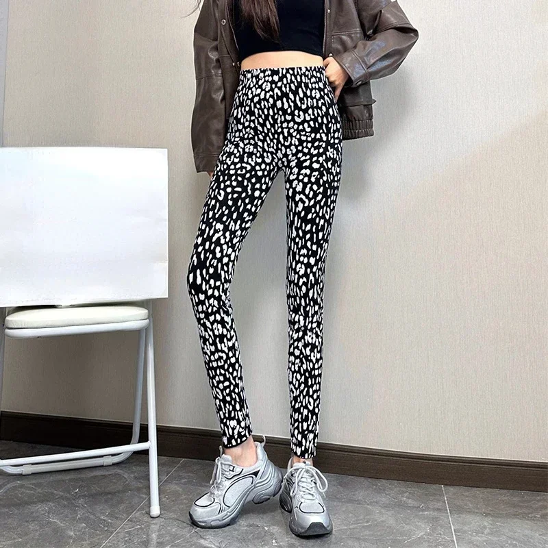 Sexy Leopard Print Yoga Leggings Women Fitness Leggings High Waist Seamless Hip Liftting Tights Gym Workout Fashion Slim Pants