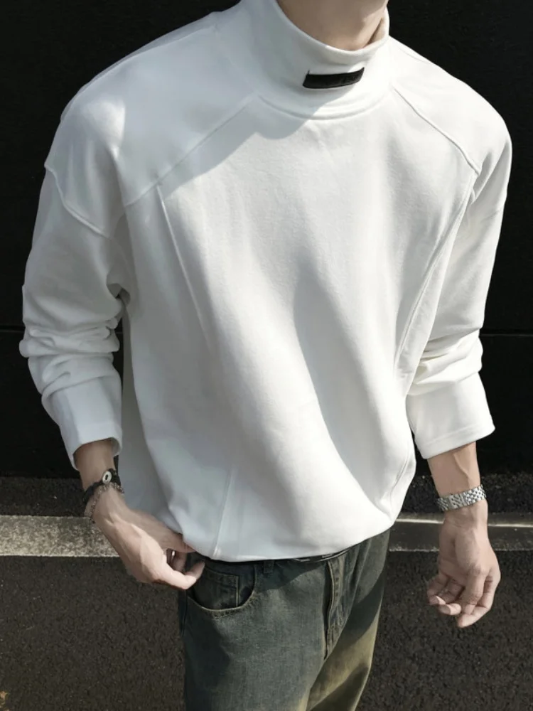 

Высококачественная мужская теплая толстовка с длинным рукавом, свободного кроя, в американском стиле, с высоким воротником, для подростков, дышащая, зимняя