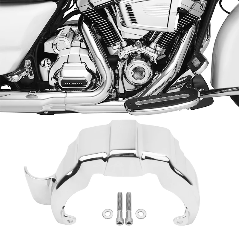 Pokrywa osłony skrzyni biegów motocykla Chrome akcent silnika dla Harley Touring Electra Glide Road Glide Road King 2017-2022