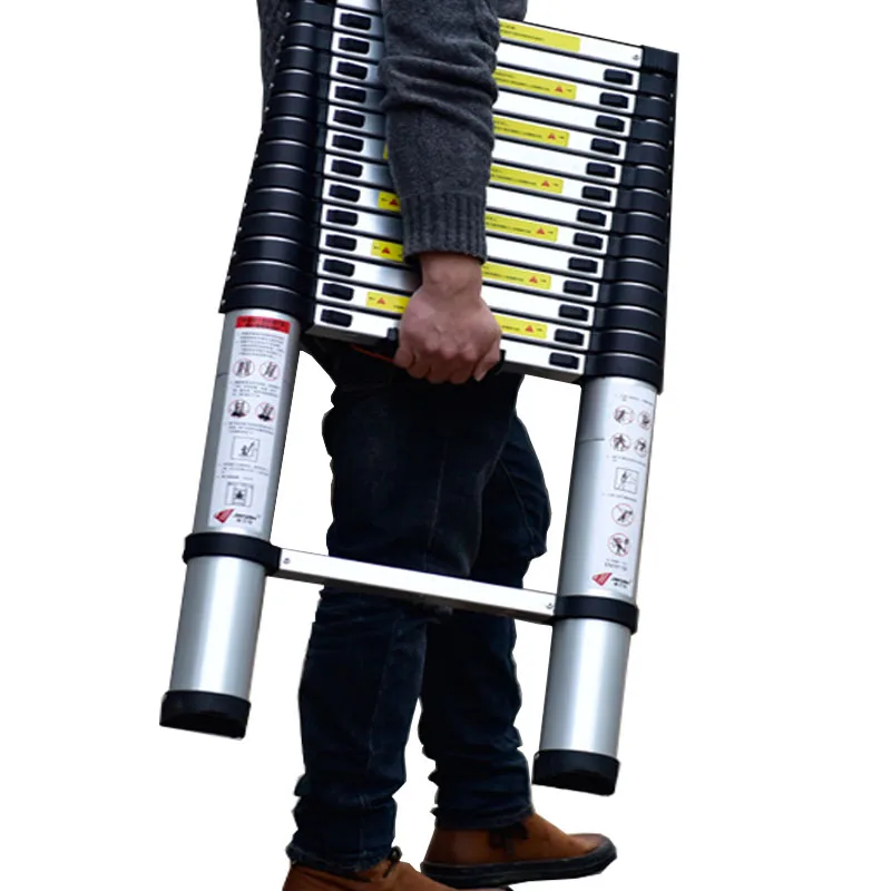 Portable Straight Ladder Household Folding Telescopic Ladders Aluminum Telescopic Ladder Climbing