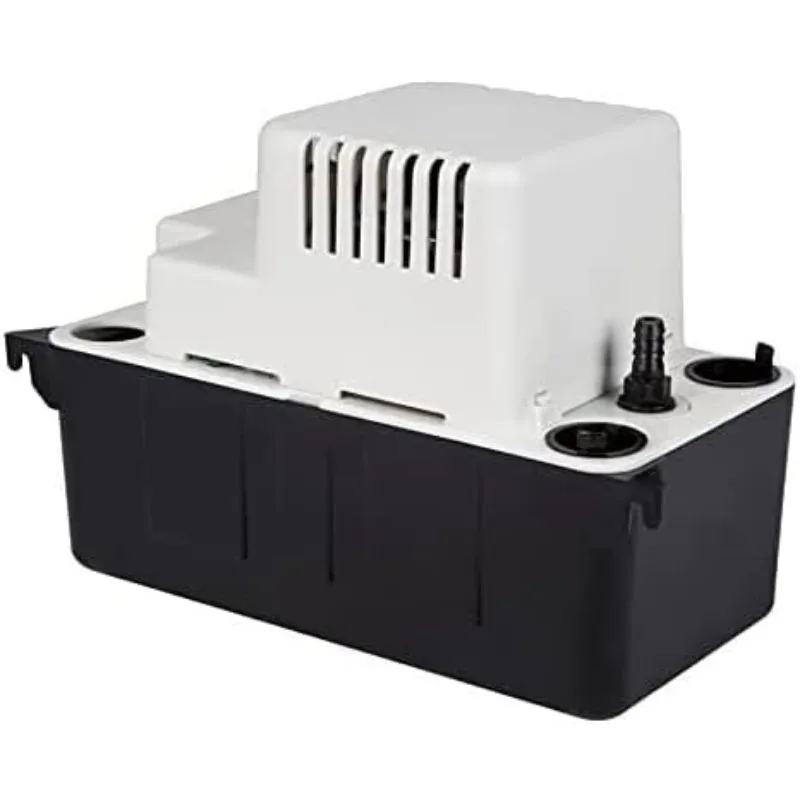 115 Volt, 65 GPH, 1/50 HP Automatic Condensate Removal Pump with Safety Switch, White/Black