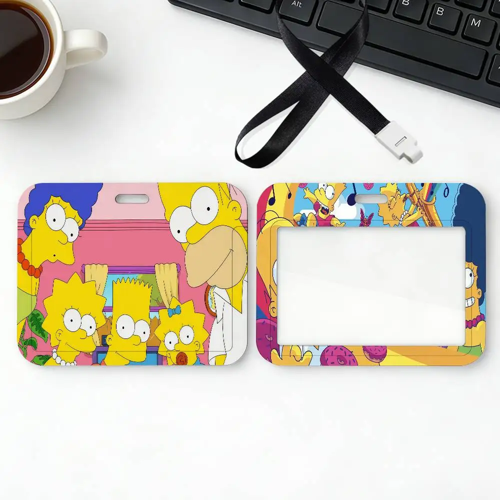

Милый мультяшный чехол для карт с изображением Симпсонов, защитный чехол для проездных и карт метро