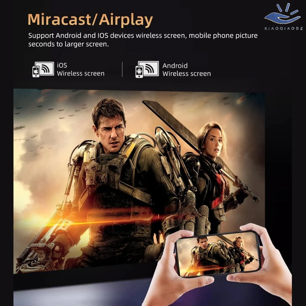 Mini Portable Projector Home Theater Smart TV LED Video Support 4k 1080P Movie Screen Android Car Outdoor Game Mobile Pocket