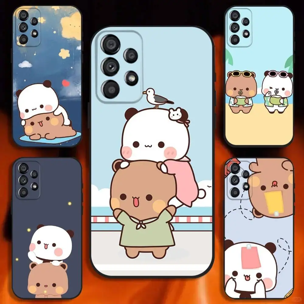

BuBu DuDu Phone Case For Samsung Galaxy A20,A21s,A22,A31,A32,A52,A53,A72,73,A80 Soft Black Cover