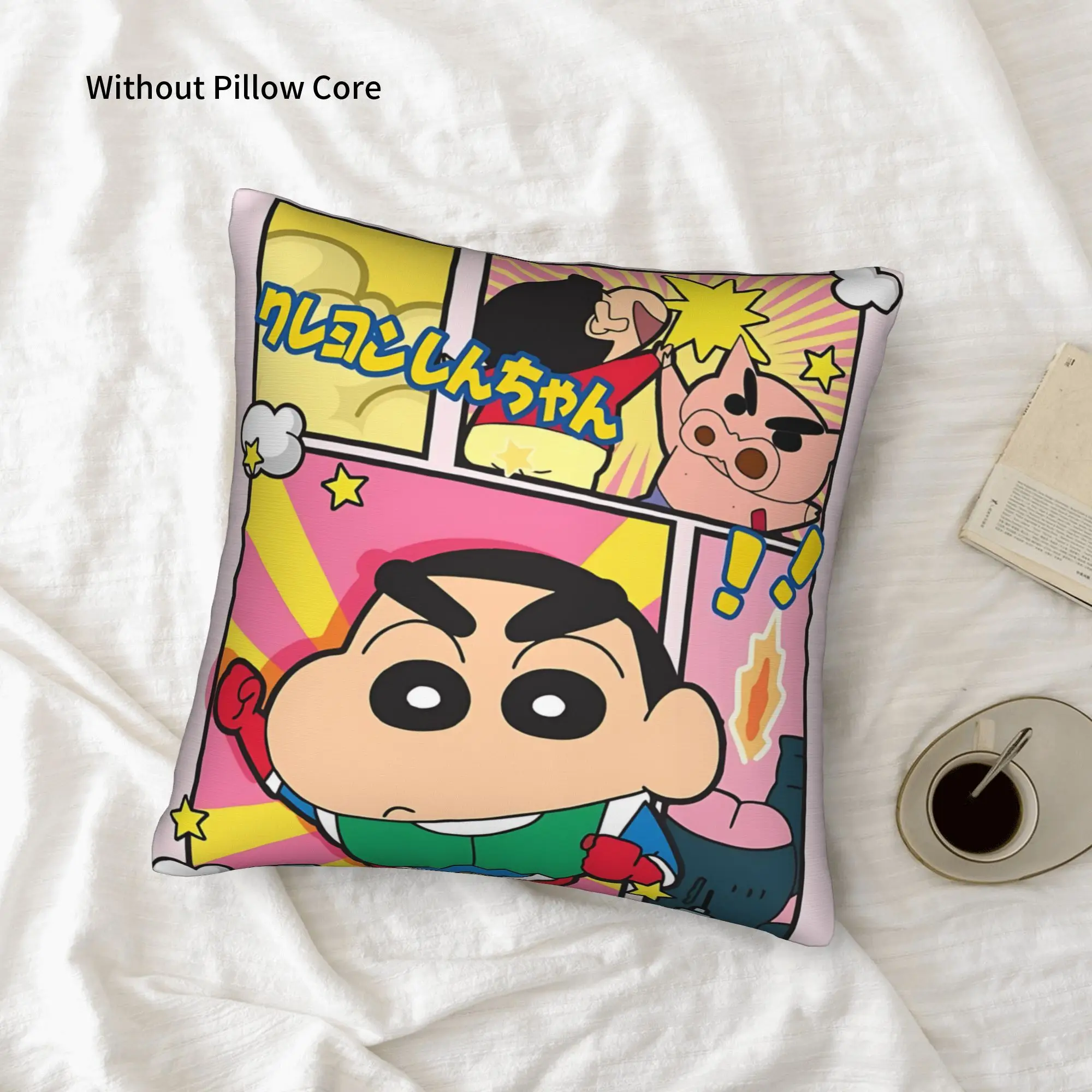 1PC Crayon S Shin chan Pillow Case Home Decor Items Double-Sided Printing  Sofa Cushion Bedroom Bedside Pillow