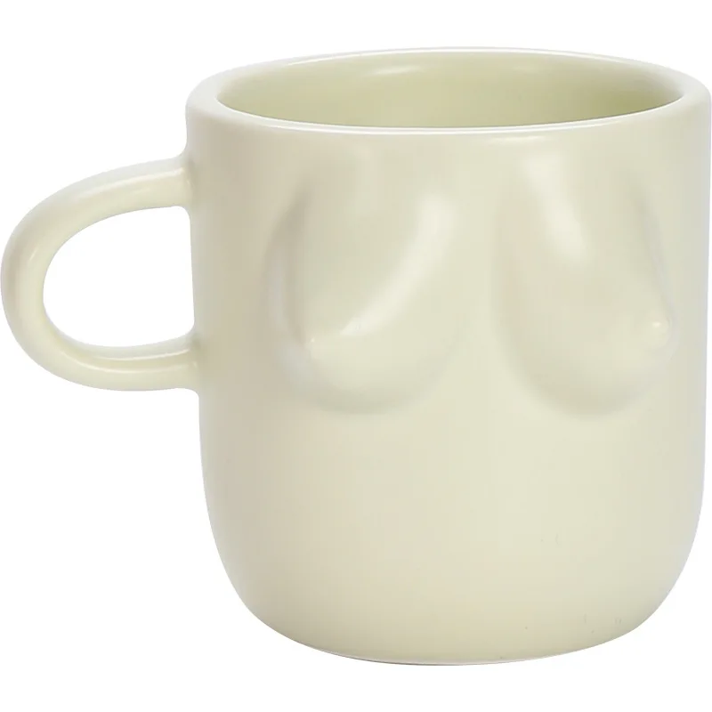 European style personalized human breast creative ceramic material household personalized Mug