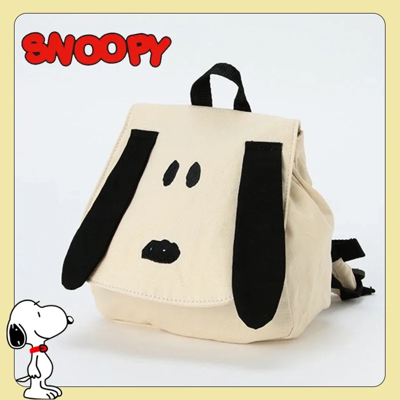 Snoopy Children\'s Backpack Large Capacity Storage Travel Bag Canvas Backpack Cartoon Boy Girl Student School Bag Kids Backpack