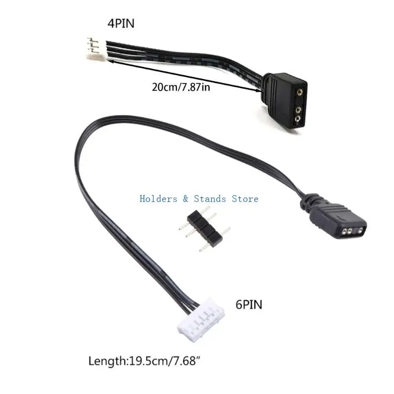 Y4ue для контроллера вентилятора Coolmoon 5 В 3 контакта до 6pin 4pin Transfer Adapter Cable 5V Argb