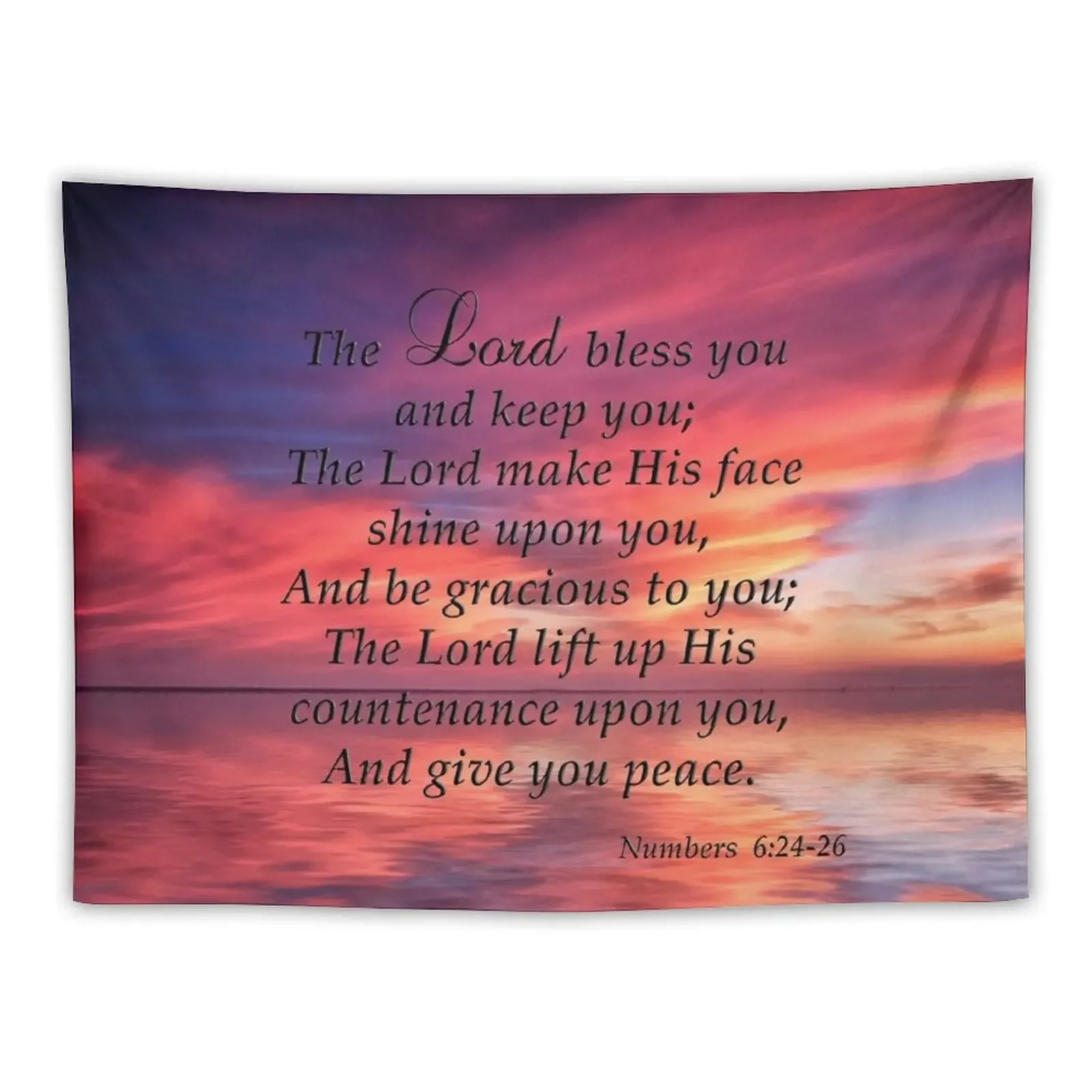 

The Lord Bless You and Keep You Tapestry Room Decor Decoration For Bedroom Tapestry