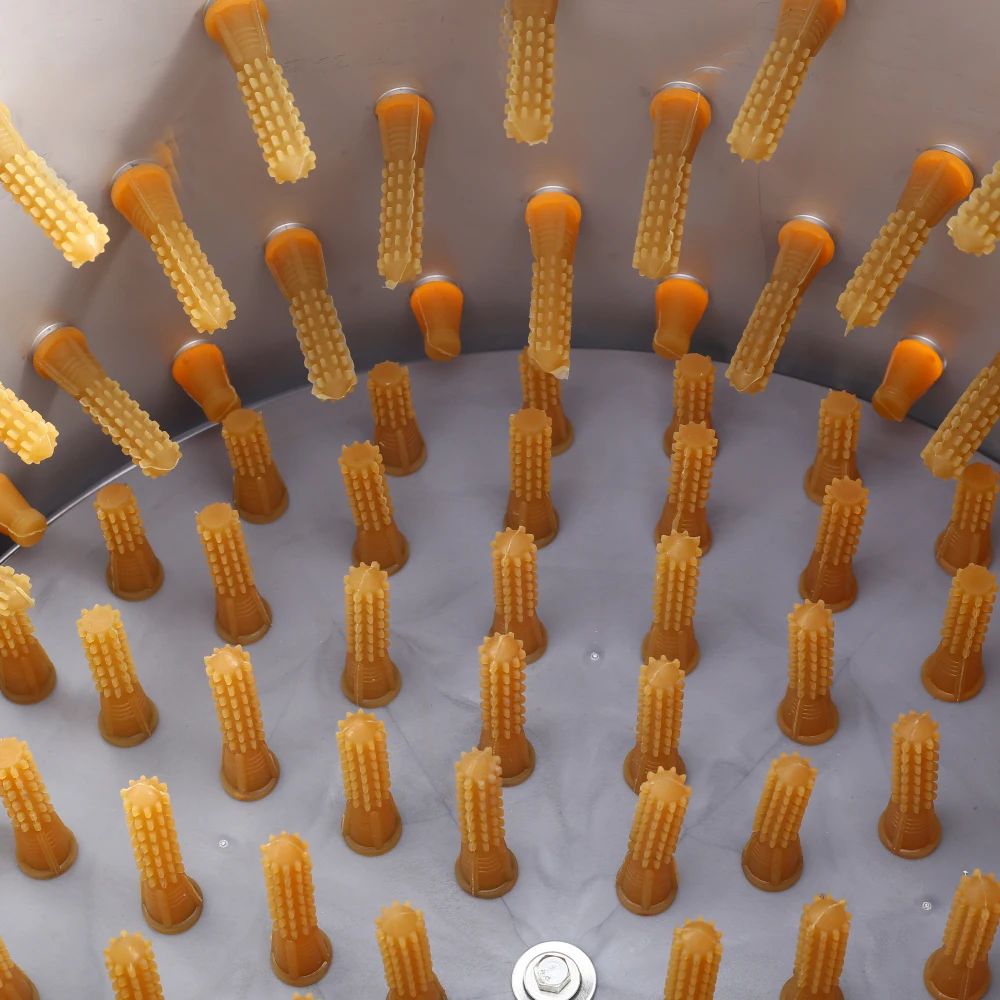 Kippenplukker Pluimveeontvederverwijderaar Vatontwerp met grote diameter Zware structuur Efficiënte verenverwijdering voor boerderijen