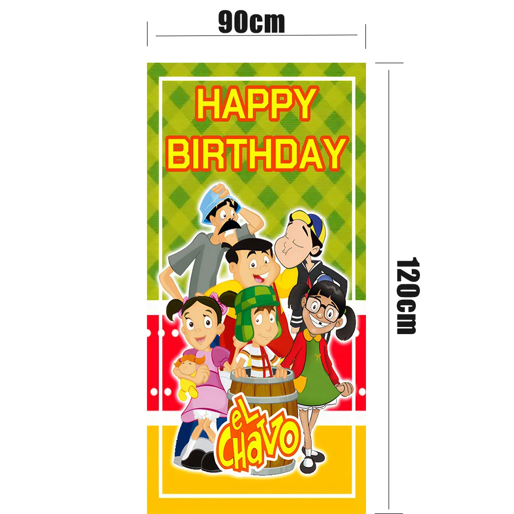 المكسيك El Chavo del Ocho لوازم حفلات أعياد الميلاد كعكة بالون تزيين راية دينيس الرجال خلفية كعكة توبر هدايا الاطفال #5