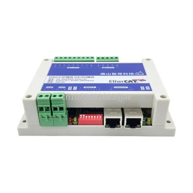 Expansion Module Slave Station Module 8-channel AI Analog Input 4AO Analog Output EtherCAT ADDA