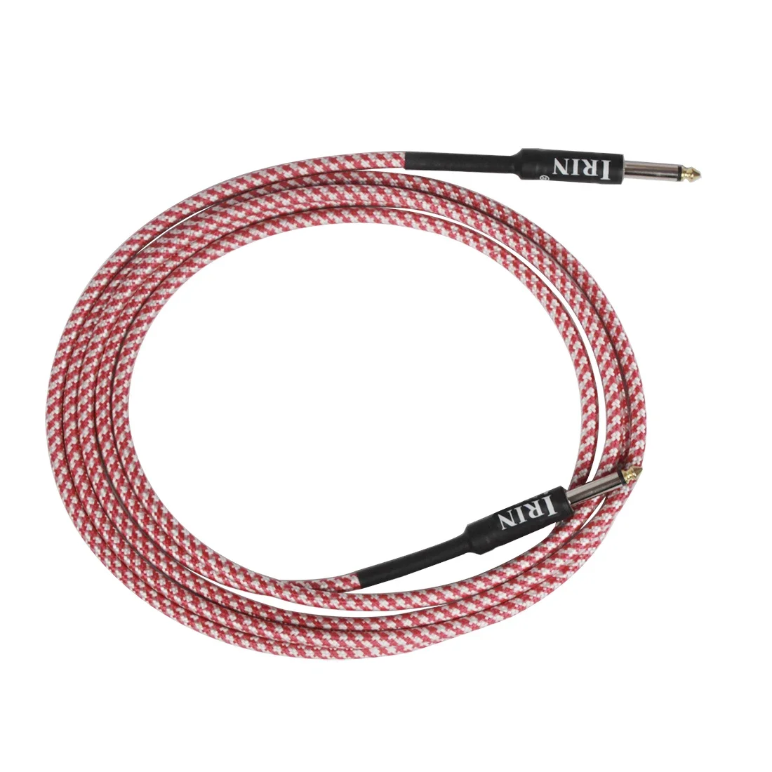 IRIN-Cable de Audio de 3M para guitarra eléctrica, Conector de níquel colorido, amplificador de bajo eléctrico, accesorio de piezas de guitarra