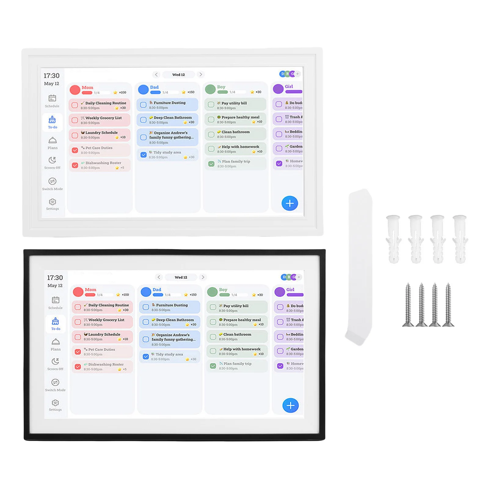 

Smart Digital Calendar 15.6 Inch HD Touchscreen WiFi Digital Picture Frame Family Calendar Planner with APP for Android 9.0