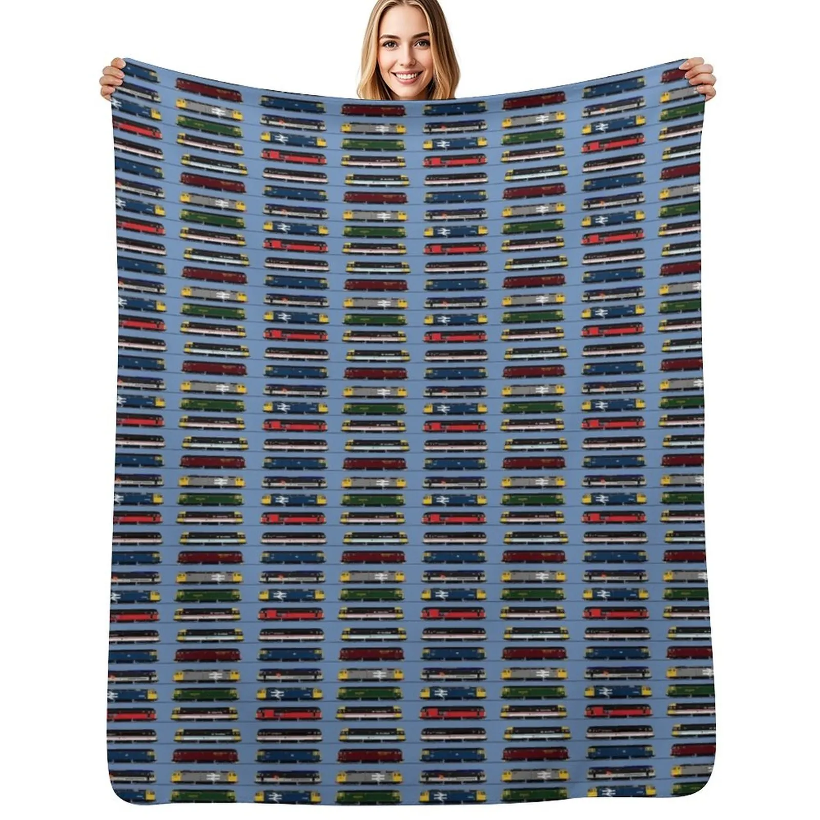 

CLASS 47 LOCOMOTIVES Throw Blanket Fuzzy Plush Throw Blanket for Sofa Chair