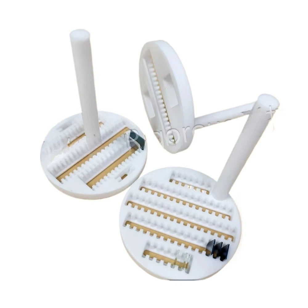 

PTFE Cleaning Rack for Lab Glass Slides | ITO/FTO/Quartz Glass Holder | Chemical-Resistant Flower Basket