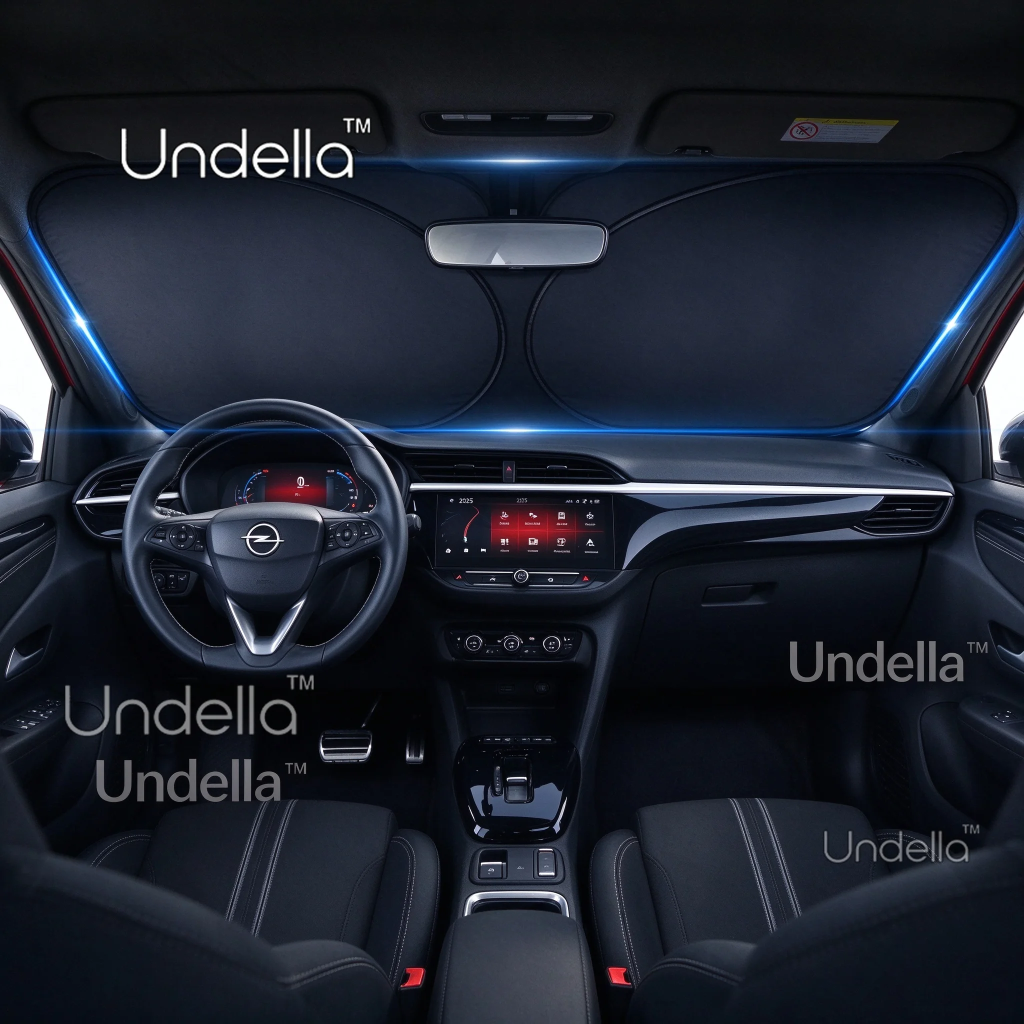For Opel Corsa F 2020-2025 2026 2027 Car Sun Visor Front Windshield Sunshade Heat Insulation Cover Anti-UV Car Accessories