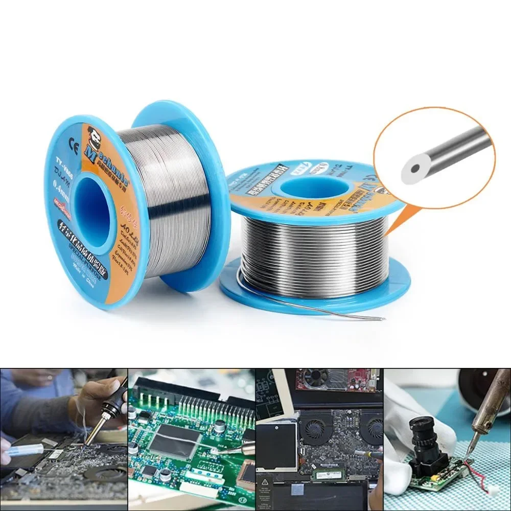 MECHANIC TY-V866 0.2/0.3/0.4/0.5/0.6/0.8mm Sn63/Pb37 Mild Rosin Core 183℃ Melting Point Solder Wire Soldering Flux 1.0-3.0% Tool