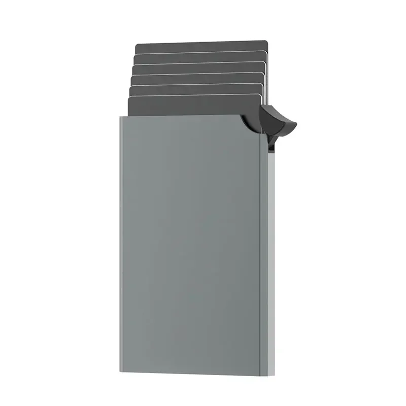 SHIMENGFU Slim RFID Wallet Metal Stainless Steel Creative Business Card Holder Aluminum Credit Card Pack for Office Use