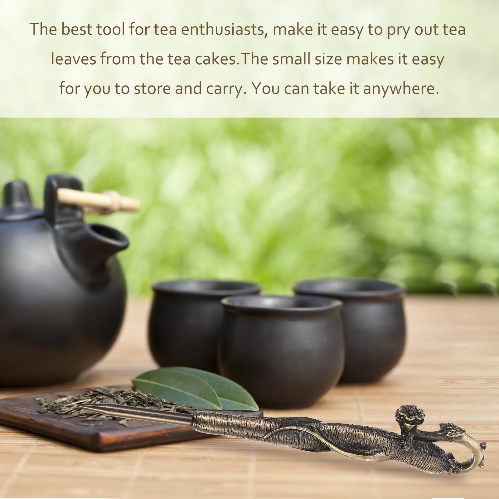أداة مخروطية الشاي المصنوعة من خليط معدني بتصميم التنين من Pu Erh ملحق كعكة قوي للاستخدام المنزلي والمكتب في الهواء الطلق هدية مصنوعة بشكل جيد