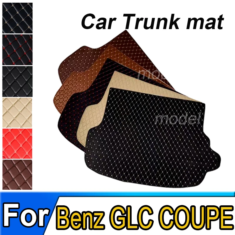 Car trunk mat for Benz GLC COUPE SUV C253 2017 2018 2019 2020 2021 cargo liner carpet interior accessories cover