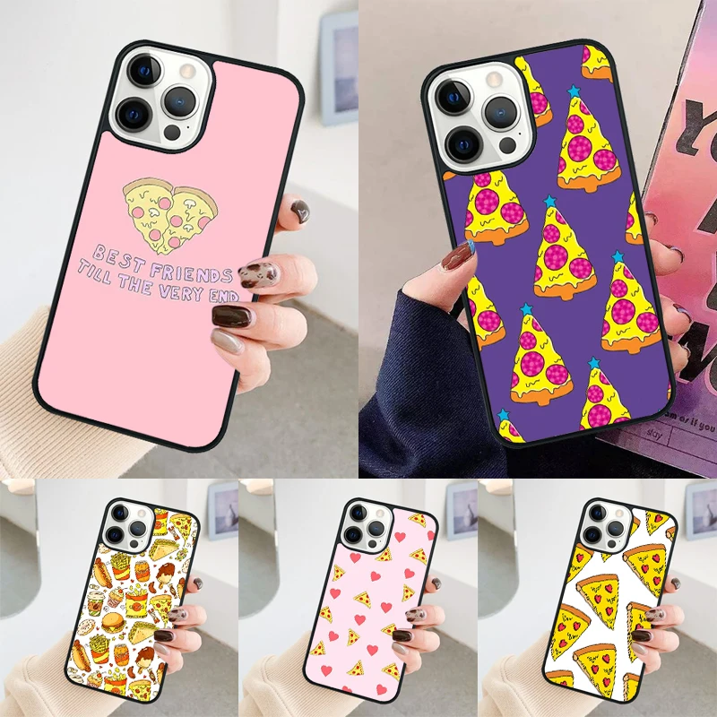 Funny Pizza Best Friends phone case Cover For iPhone 14 15 16 Pro Max SE 2020 coque For apple 11 12 13 Pro Max 7 8 Plus