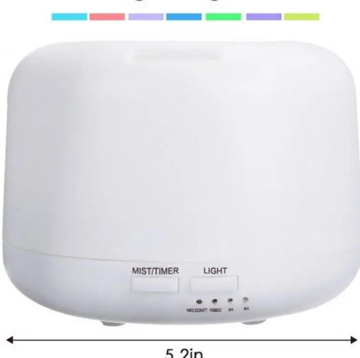 

300ML Aromatherapy Diffuser with Remote, 7-Color LED, 3 Essential Oils, Quiet Ultrasonic for Home & Office Use