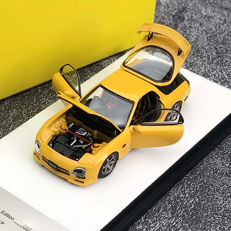 PGM 1:64 For RX7 FD3S Alloy Fully Open Limited Edition Resin Metal Static Car Model Toy Gift