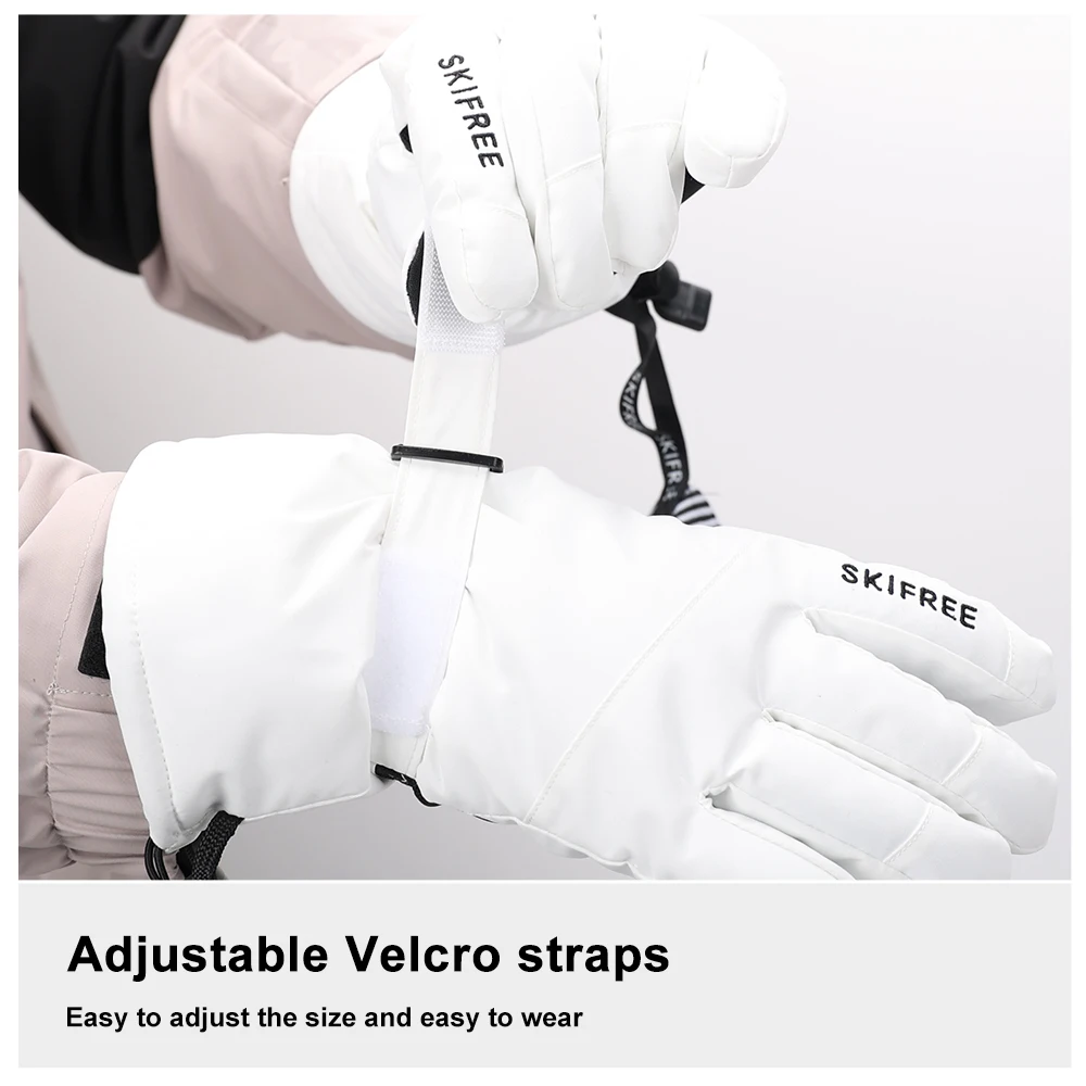 SKIFREE S2 Ski Gloves Waterproof Windproof Warm Five Finger Snowboard Gloves for Men Women Winter Outdoor Sports