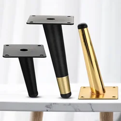 4Pcs/Set Luxury Metal TV Cabinet Feet Sofa Feet Oblique Cone Coffee Table Legs Furniture Support Legs Bathroom Cabinet Feet