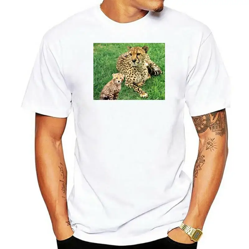 Cheetah T Shirt, Wildlife - Choice Of Size & Colour! Casual Tee Shirt