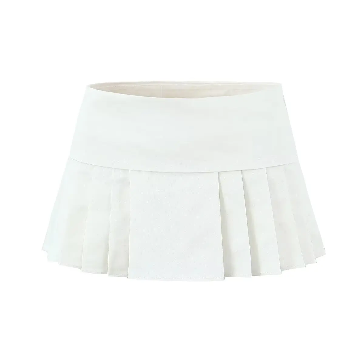 

ZBZA Весенняя новая модная плиссированная юбка с низкой талией, дизайн женской одежды с нижним бельем, облегающий крой из полиэфирного волокна