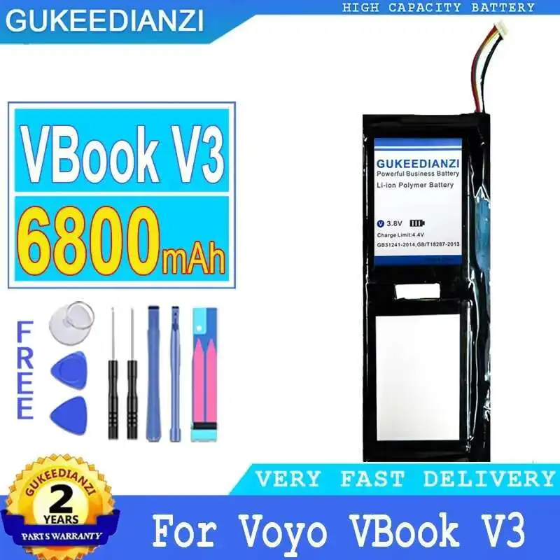 

Tablet Battery Premium Replacement 6800Mah For Voyo Vbook V3 Pentium Edition Ultimate Fingerprint Pro A1 7Line
