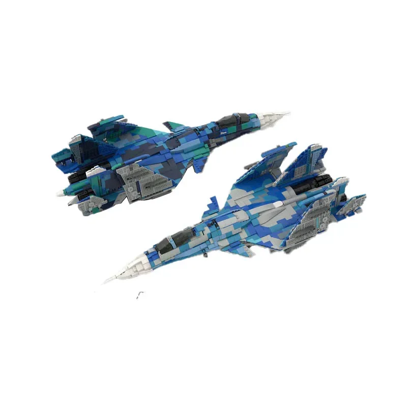 Flying Genic Leship MOC-190117 Avion SU-33D - 1:34 Échelle Nuit de construction Jouet Modèle 1973Pcs DIY Cadeau de Noël pour les enfants