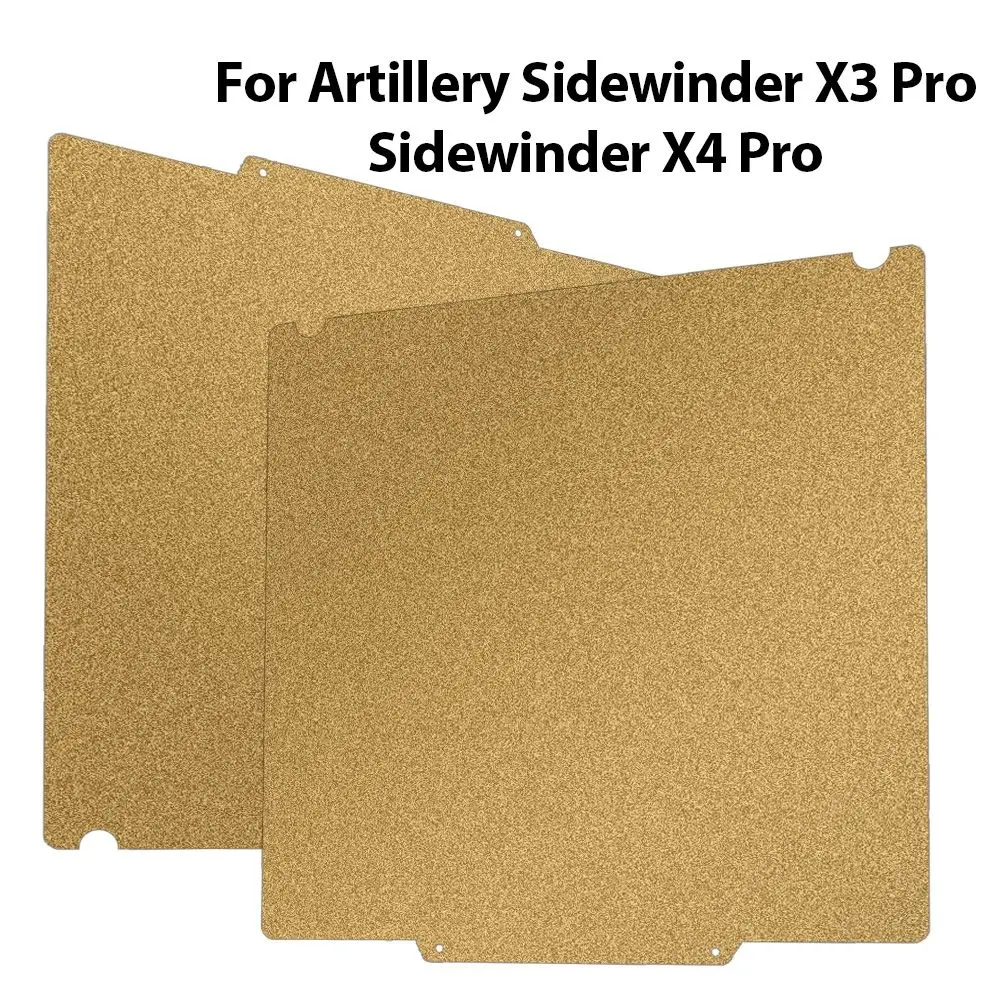 Doppelseitige PEI pulverbeschichtete Federstahl 250 x 250 mm Bauplattenplattform für Artillery Sidewinder X4 Pro/X3 Pro 3D-Drucker – Detail 1
