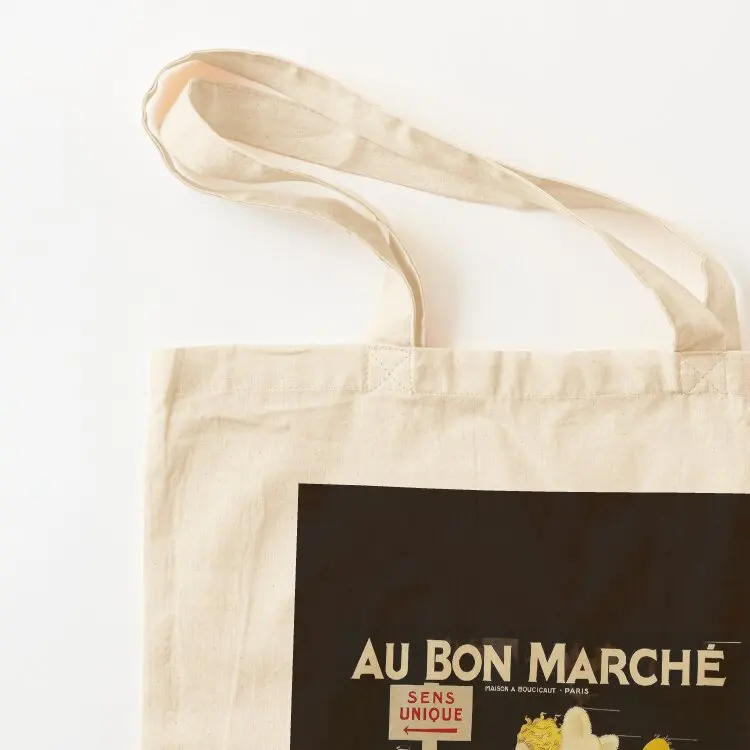 AU BONNE MARCHE: Vintage Toy Store Advertising Print Tote Bag tote bag custom Customizable tote bag Canvas shoulder