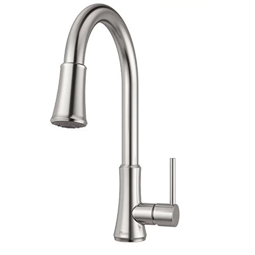 Pull-Down Kitchen Faucet Single Handle High Arc Stainless Steel Water-Saving Eco-Friendly