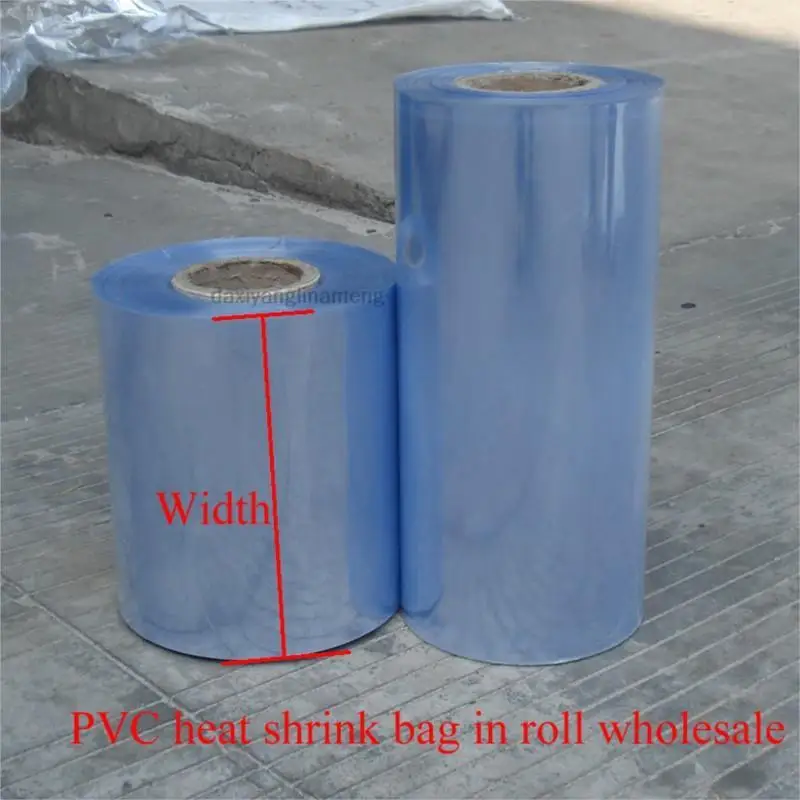 

1kg/roll PVC Heat Shrinkable Pipe Clear Film DIY HOT Shrink Wrap Packaging Tube Plastic Pack Box Bottle Jar GIFTS JOY