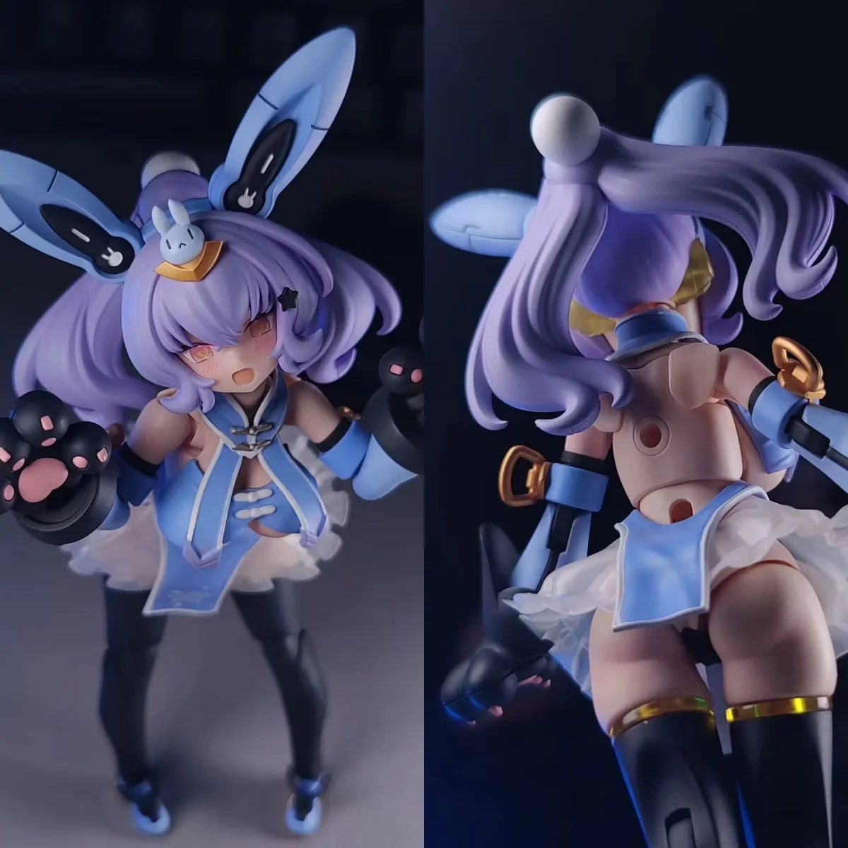 

【No Figure】Handmade 1/12 Scale Mecha Girl Ancient Chinese Style Skirt Conversion Parts For 6inch Kotobukiya Action Figure