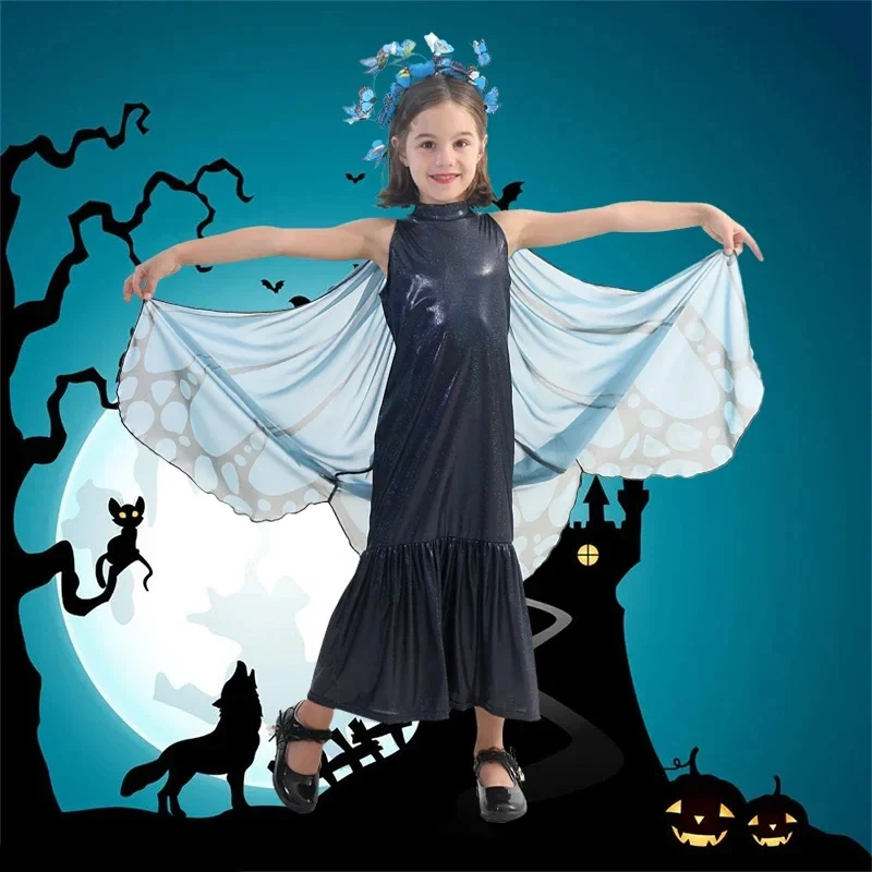 

ABC123Fancy Girls Butterfly Mesh Ballet Long Princess Tulle Carnival Halloween Fairytale Dress Costume#1#Ws,3'f.5;j.8